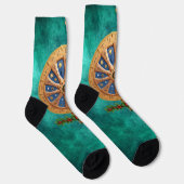 Chaussette Renouveau éternel : Le Solstice radiant de Yule (Droite)