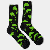 Chaussette Reptile caméléon vert (Droite)