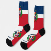 Chaussette République Dominicaine Drapeau Patriotique, Durabl (Gauche)