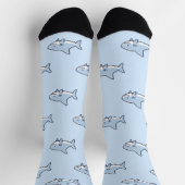 Chaussette Requin bleu mignon Kawaii (Haut)