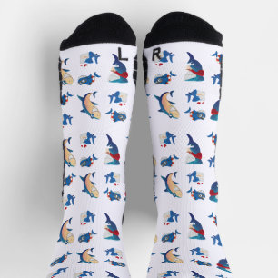 Chaussette Requins Cool Splash Conception Personnalisée
