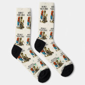 Chaussette Respect Your Elders Gaming Control Retro Funny (Droite)