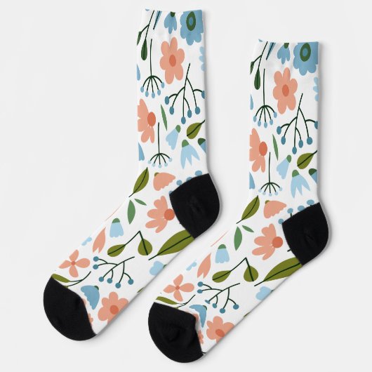 Chaussette Ressort floral minimal (Gauche)