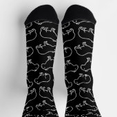 Chaussette Restez bizarre Funny Motif Capybara (Haut)