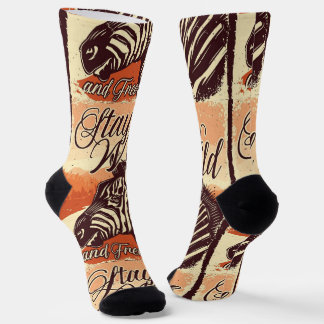 Chaussette Restez Sauvages Et Chaussettes Gratuites