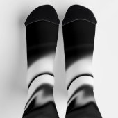 Chaussette Résumé en noir et blanc (Haut)