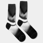 Chaussette Résumé en noir et blanc (Droite)