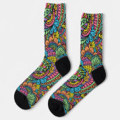 Chaussette Résumés de couleur funky (Gauche)