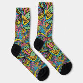 Chaussette Résumés de couleur funky (Droite)