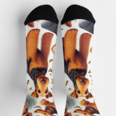 Chaussette Retro Airedale Terrier sans fil (Haut)