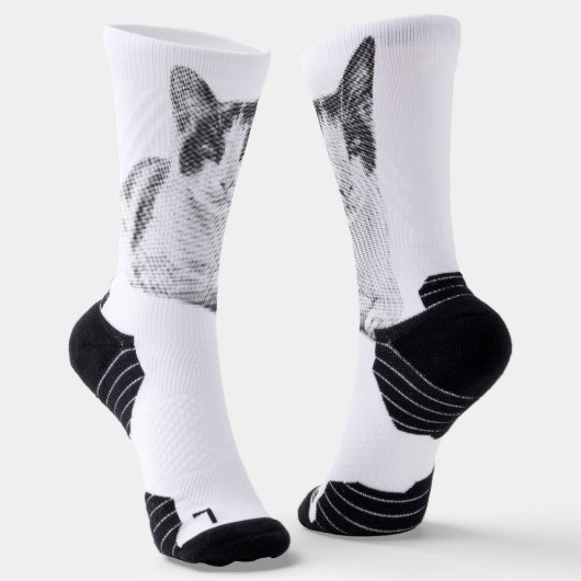 Chaussette Retro Calico Halftone (Angulaire)