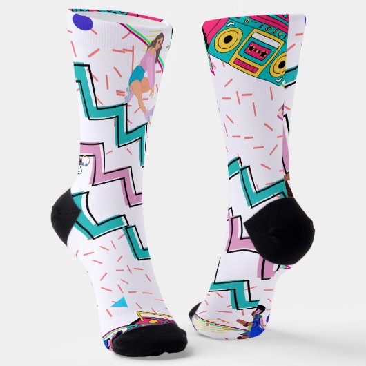 Chaussette Rétro Funky (Angulaire)