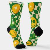 Chaussette Rétro Maximaliste Damier Saint-Patrick (Angulaire)