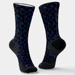 Chaussette Retro Neon Motif géométrique 2