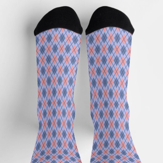 Chaussette Retro rhombic pattern. (Haut)