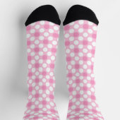 Chaussette Rétro rose pois (Haut)