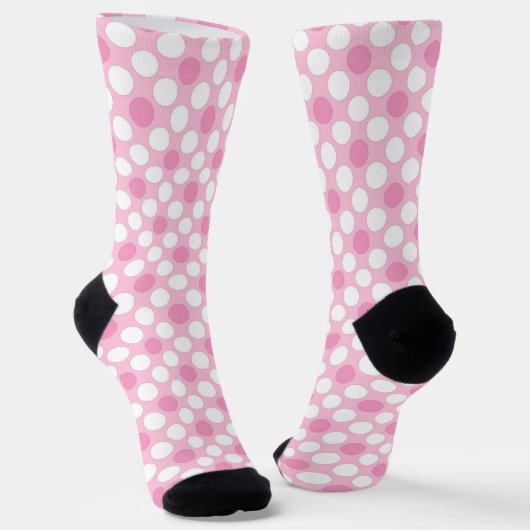 Chaussette Rétro rose pois (Angulaire)