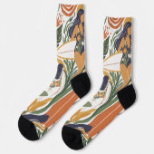 Chaussette Retro Surf Club (Gauche)