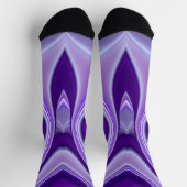 Chaussette Rêves arc-en-ciel à fleurs violettes (Haut)