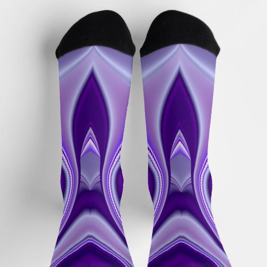 Chaussette Rêves arc-en-ciel à fleurs violettes (Haut)