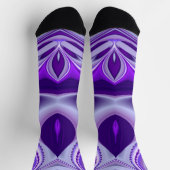 Chaussette Rêves arc-en-ciel à fleurs violettes (Haut)