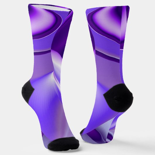 Chaussette Rêves arc-en-ciel à fleurs violettes (Angulaire)