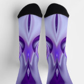 Chaussette Rêves arc-en-ciel à fleurs violettes (Haut)