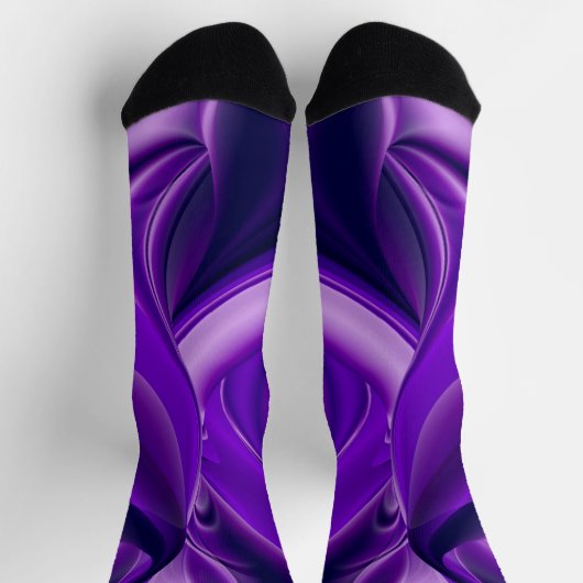 Chaussette Rêves arc-en-ciel à fleurs violettes (Haut)