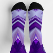 Chaussette Rêves arc-en-ciel à fleurs violettes (Haut)