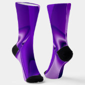 Chaussette Rêves arc-en-ciel à fleurs violettes (Angulaire)