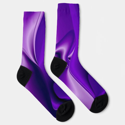 Chaussette Rêves arc-en-ciel à fleurs violettes (Droite)