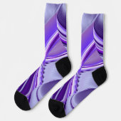 Chaussette Rêves arc-en-ciel à fleurs violettes (Gauche)