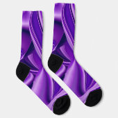 Chaussette Rêves arc-en-ciel à fleurs violettes (Droite)