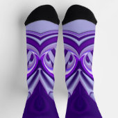 Chaussette Rêves arc-en-ciel à fleurs violettes (Haut)