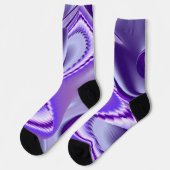 Chaussette Rêves arc-en-ciel à fleurs violettes (Gauche)