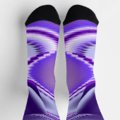 Chaussette Rêves arc-en-ciel à fleurs violettes (Haut)