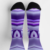 Chaussette Rêves arc-en-ciel à fleurs violettes (Haut)