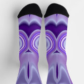 Chaussette Rêves arc-en-ciel à fleurs violettes (Haut)