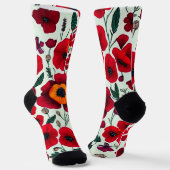 Chaussette Rêves de pavot : Motifs qui inspirent (Angulaire)