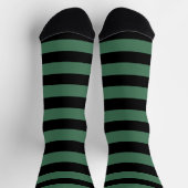 Chaussette Robe Gratée Noire Et Verte (Haut)