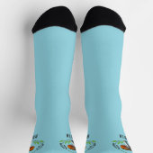 Chaussette Robin Bird sur la branche d'hiver Chaussettes de N (Haut)