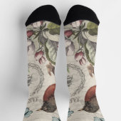 Chaussette Robin Elegant Bird Butterfly French Art (Haut)