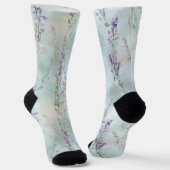 Chaussette Romantic Purple Blue Floral (Angulaire)