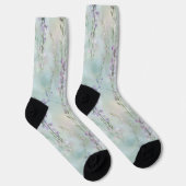 Chaussette Romantic Purple Blue Floral (Droite)