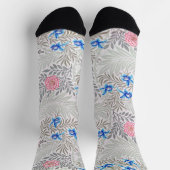 Chaussette Rose et Larkspur, William Morris (Haut)