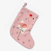 Chaussette rose Flamingo Santa unilatérale (Devant (Accrochage))