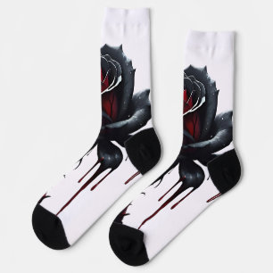 Chaussette Rose noir Eerie