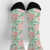 Chaussette Rose rose Jardin Bouquet Motif (Haut)