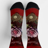 Chaussette Rose Steampunk (Haut)
