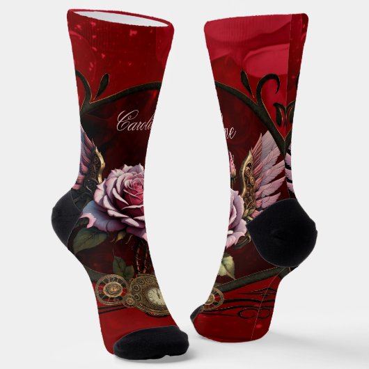 Chaussette Rose Steampunk (Angulaire)